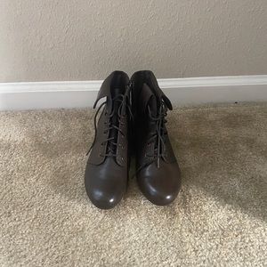 Brown booties